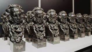 Estatuilla de los premio Goya