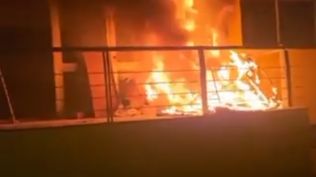 Incendio en el Palacio Peñarol&nbsp;