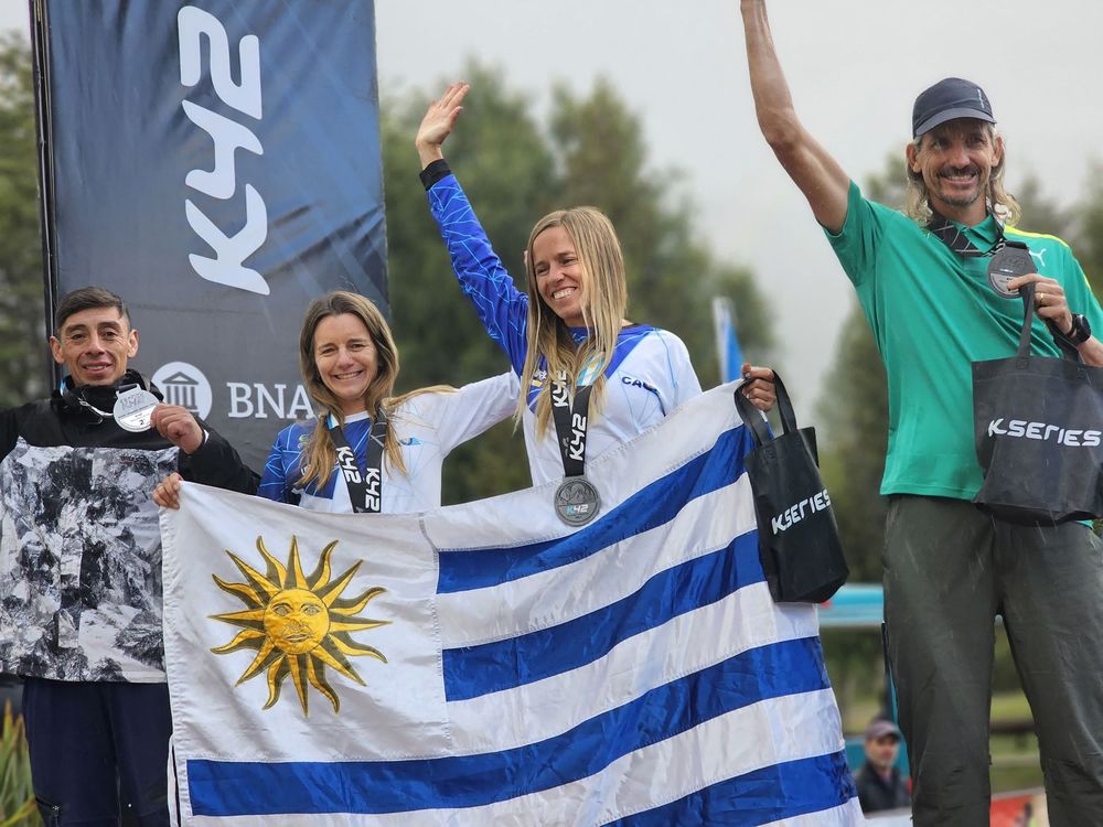 María Regusci y Lali Moratorio en el Sudamericano de Path y Montaña de Villa La Angostura, Argentina