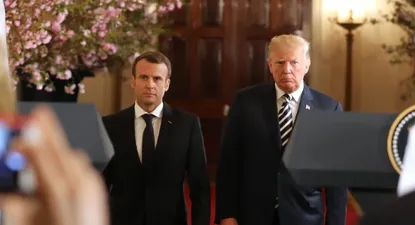 Emmanuel Macron y Donald Trump.