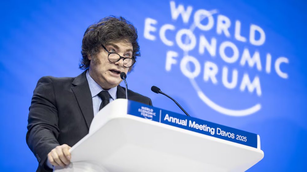 Javier Milei en el Foro Davos.