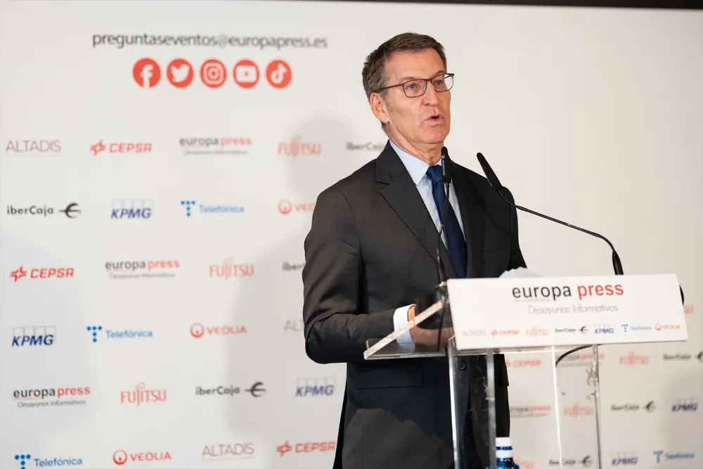 El presidente del PP, Alberto Núñez Feijóo.