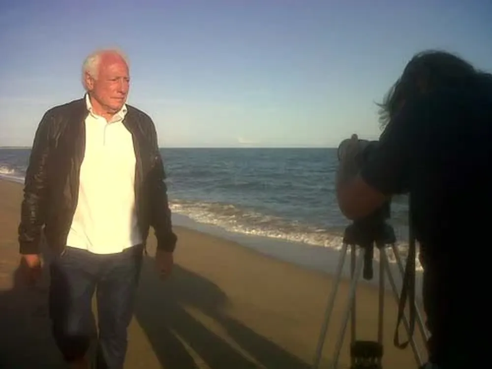 En pleno rodaje de su serie televisiva autobiográfica
