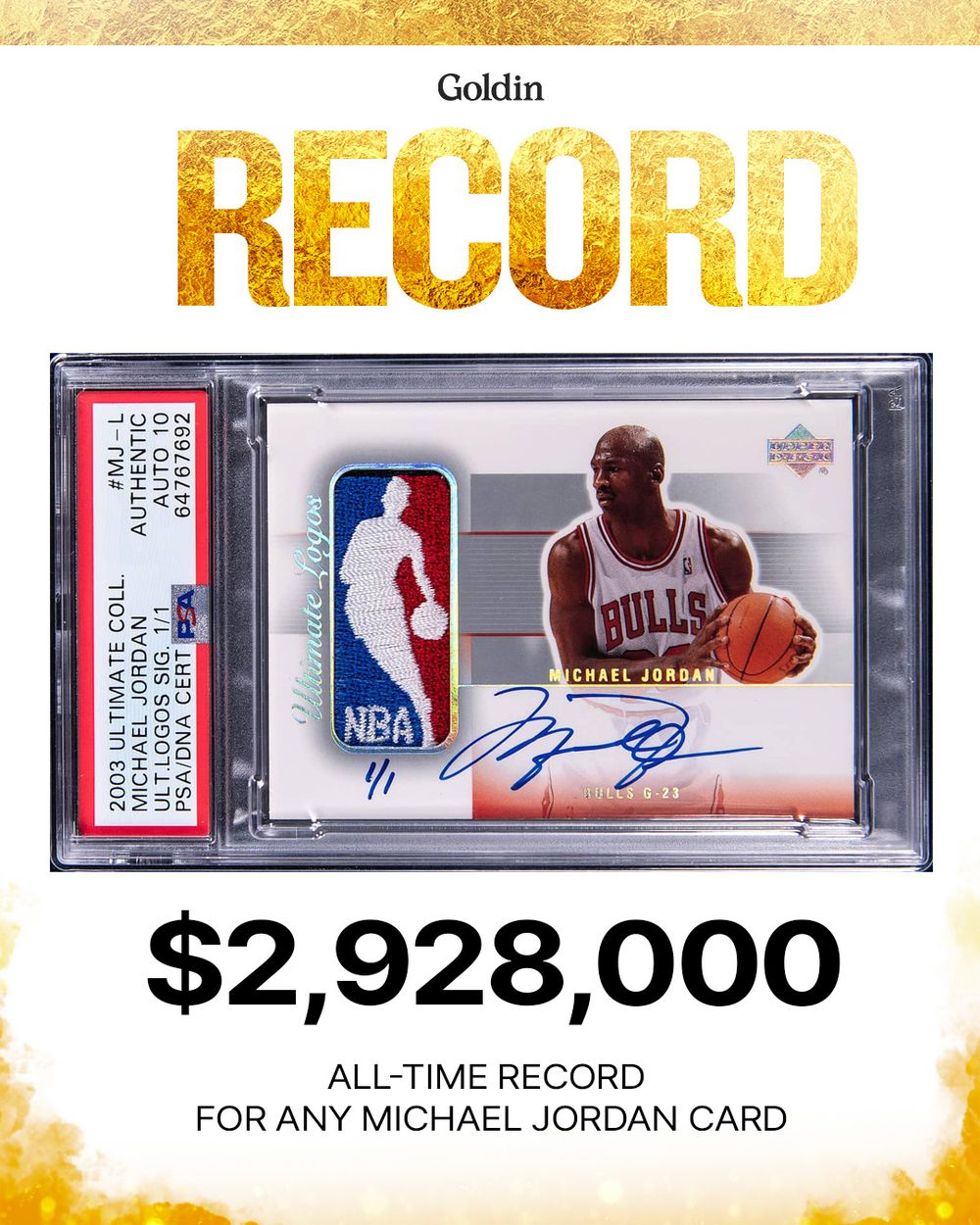 La tarjeta récord de Michael Jordan