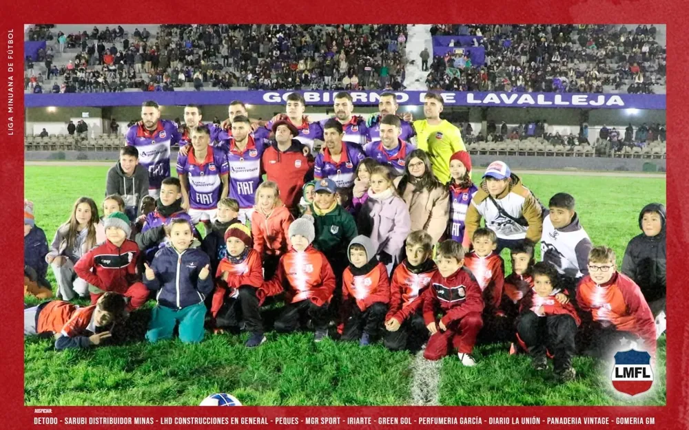 La selección de Lavalleja en el partido de ida de la semifinal ante Florida