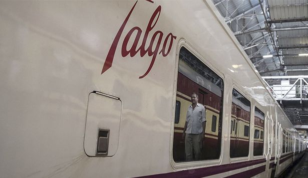 Un tren de la empresa ferroviaria Talgo