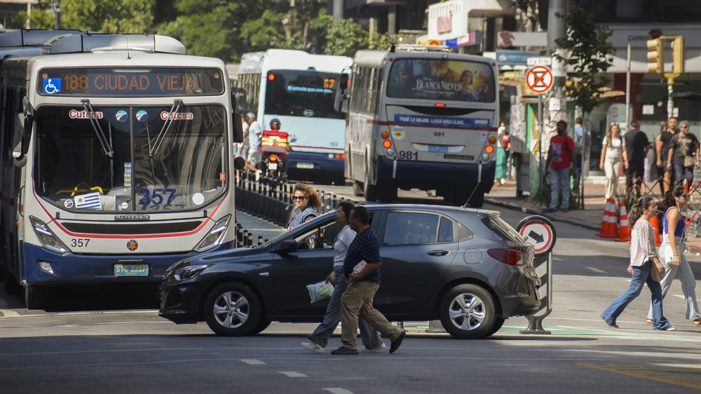 Cortes de transito en Montevideo