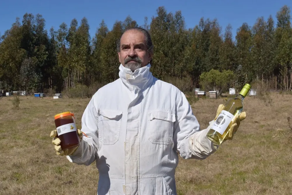 Fernando Blanco Riccetto, la miel de Doña Alicia y una novedad, hidromiel uruguaya.