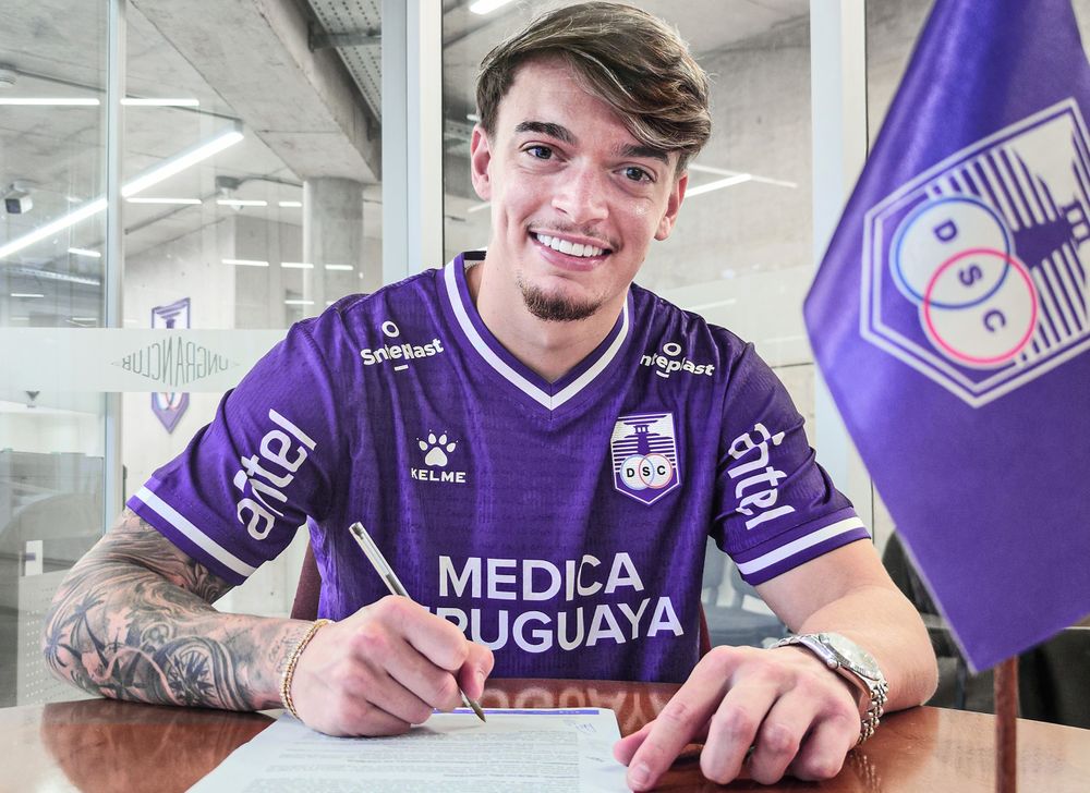 Valentín Rodríguez firmó contrato con Defensor Sporting