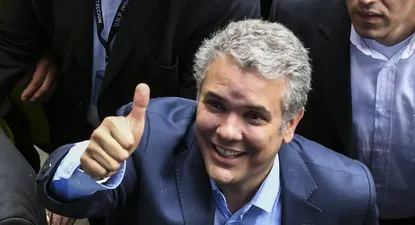El candidato derechista, Iván Duque