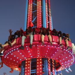 La torre de caída libre del Parque Rodó