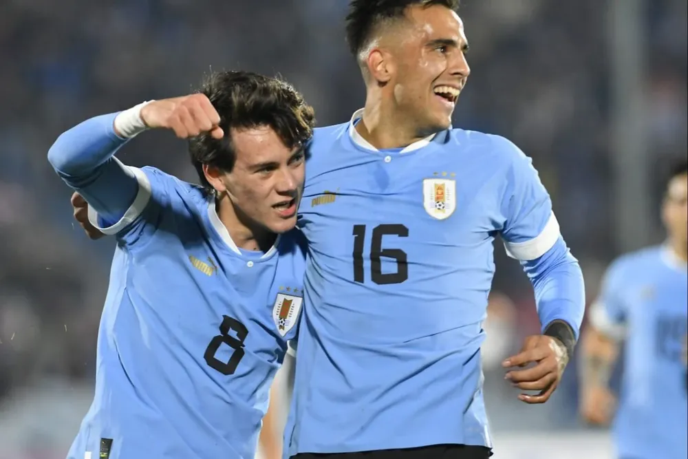 Facundo Pellistri y Rodrigo Zalazar