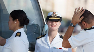 La Princesa Leonor al arribar a Las Palmas de Gran Canaria