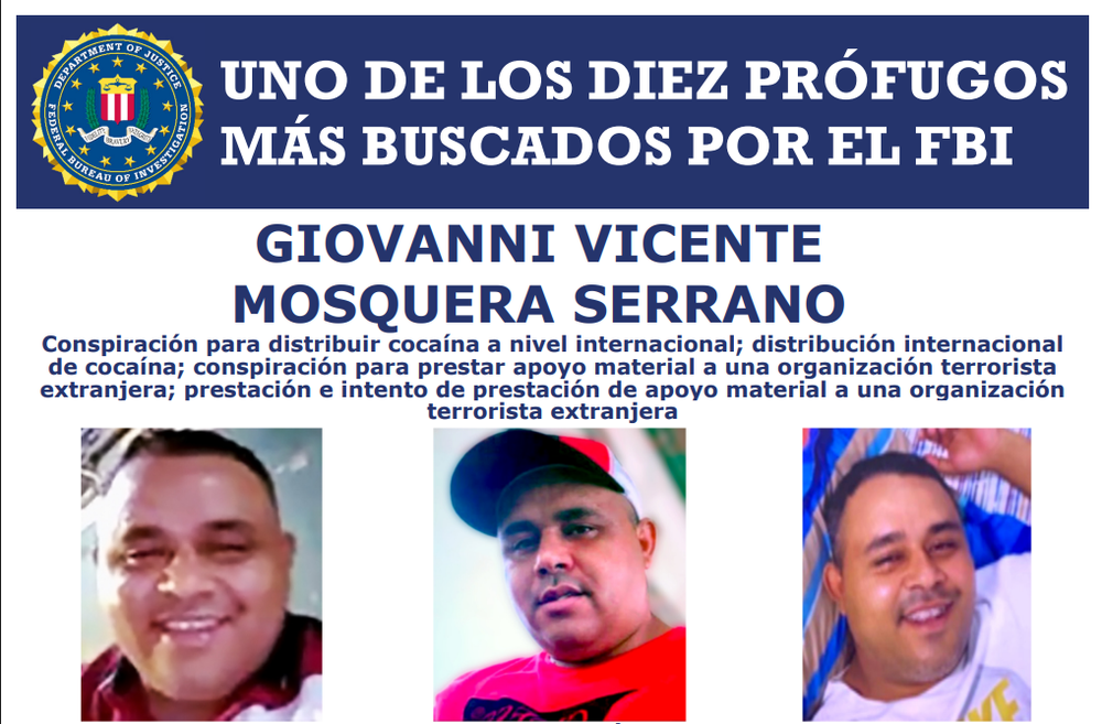 Giovanni Vicente Mosquera Serrano, lider del Tren de Aragua buscado por EEUU