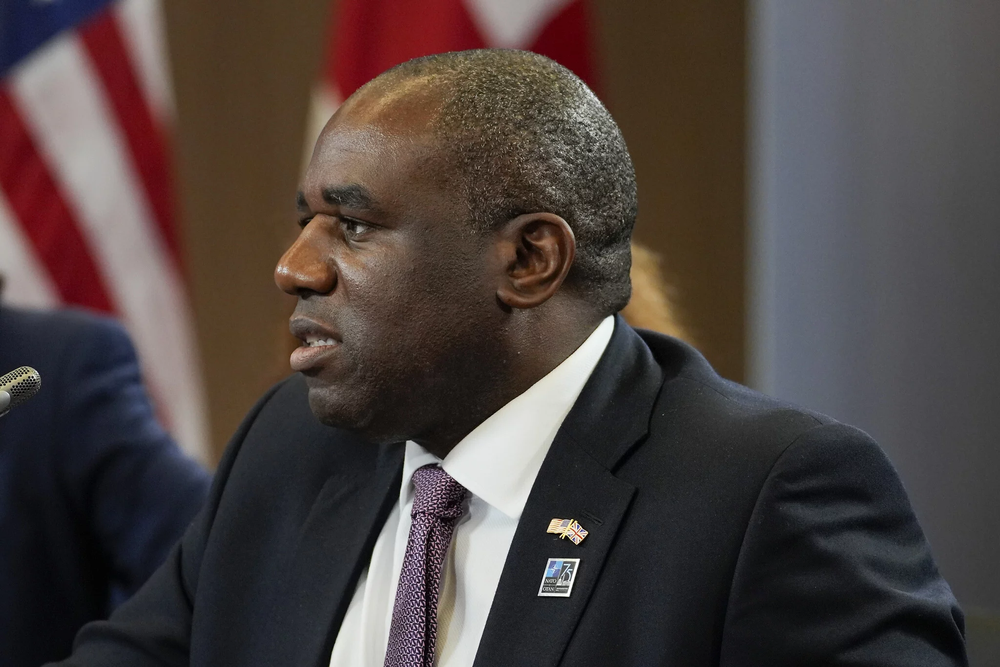 El ministro de Exteriores de Reino Unido, David Lammy.