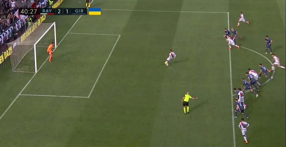 El penal que erró Rayo Vallecano