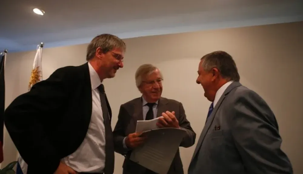 Uruguay, Montevideo. El ministro de economía Danilo Astori participa de conferencia en WTC.