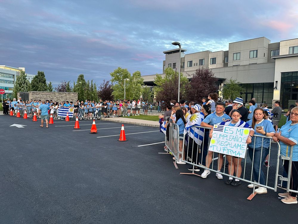Hinchas de Uruguay en New Jersey