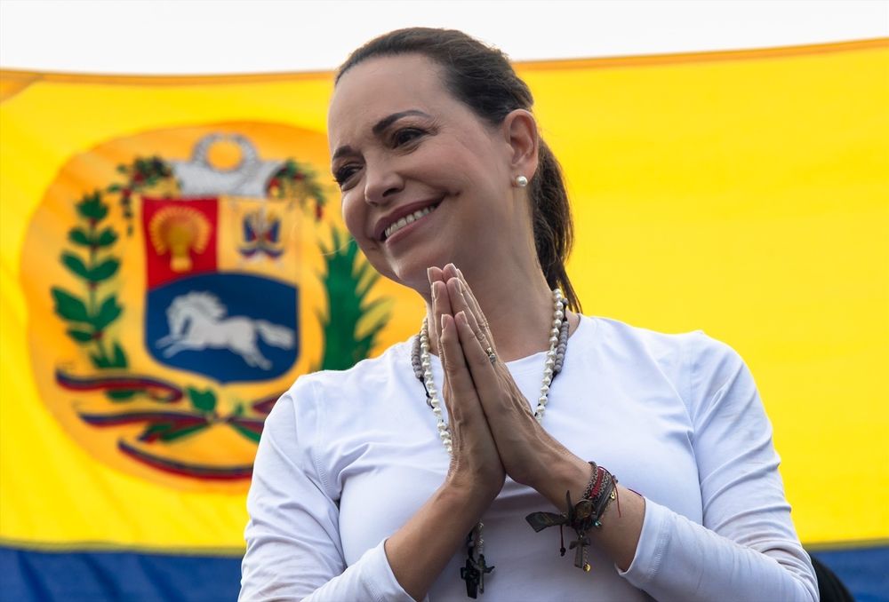 María Corina Machado, líder de la oposición venezolana.