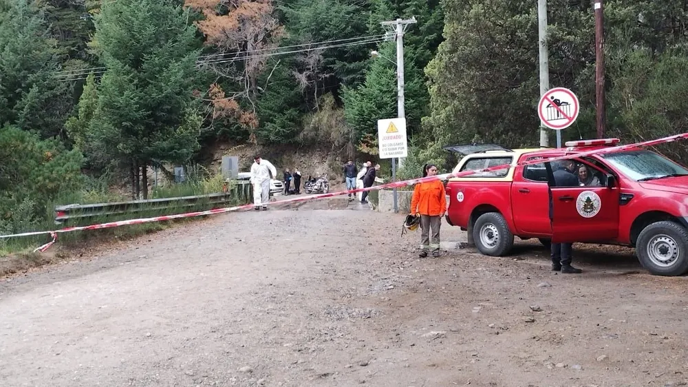 Trabajos en la zona donde ocurrió el accidente del joven