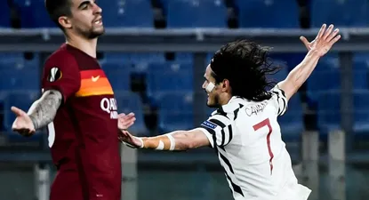 El festejo de Cavani, la desazón de Mancini