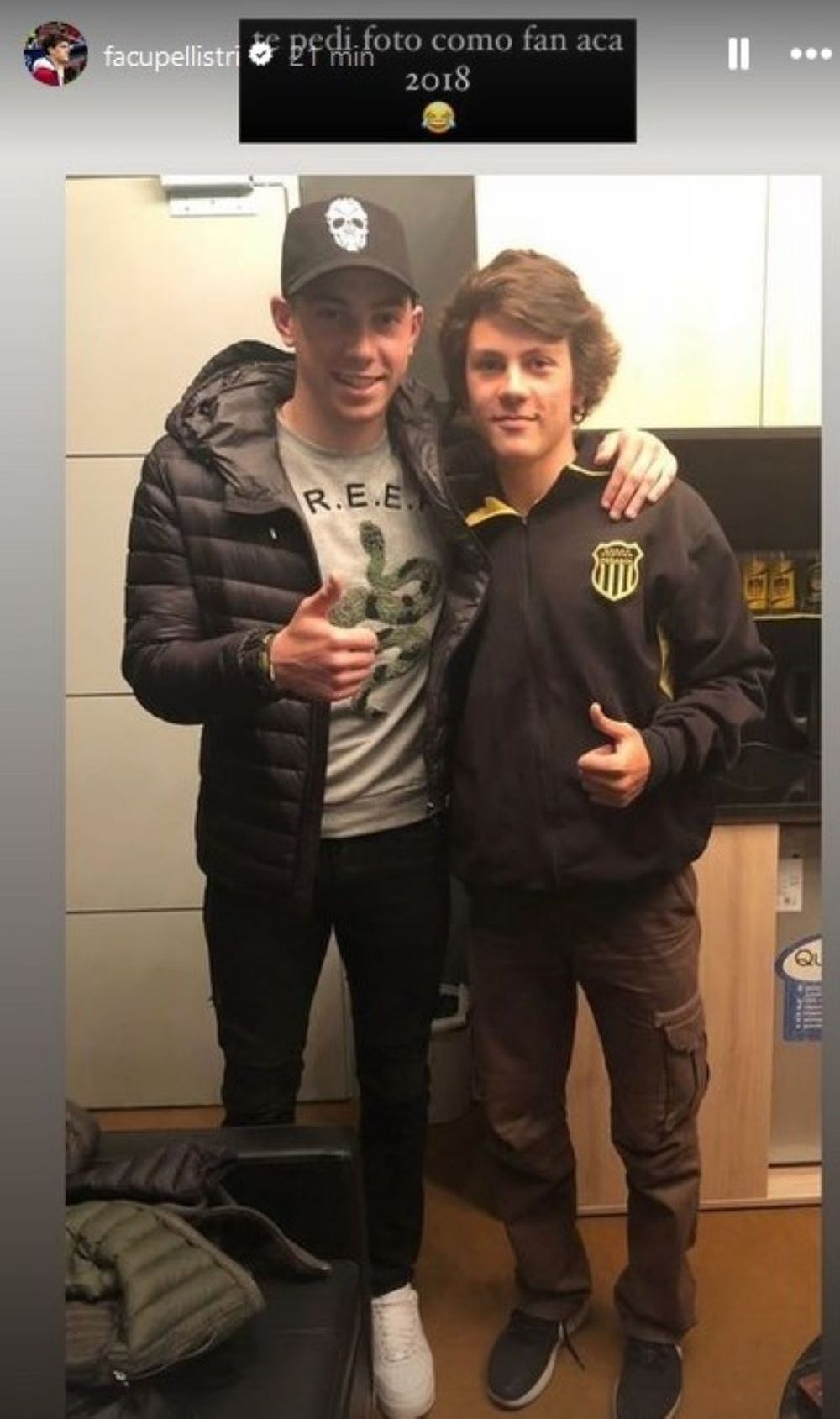 Federico Valverde y Facundo Pellistri en 2018