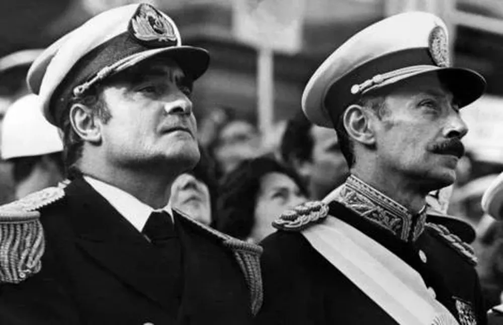 Massera junto a Jorge Videla