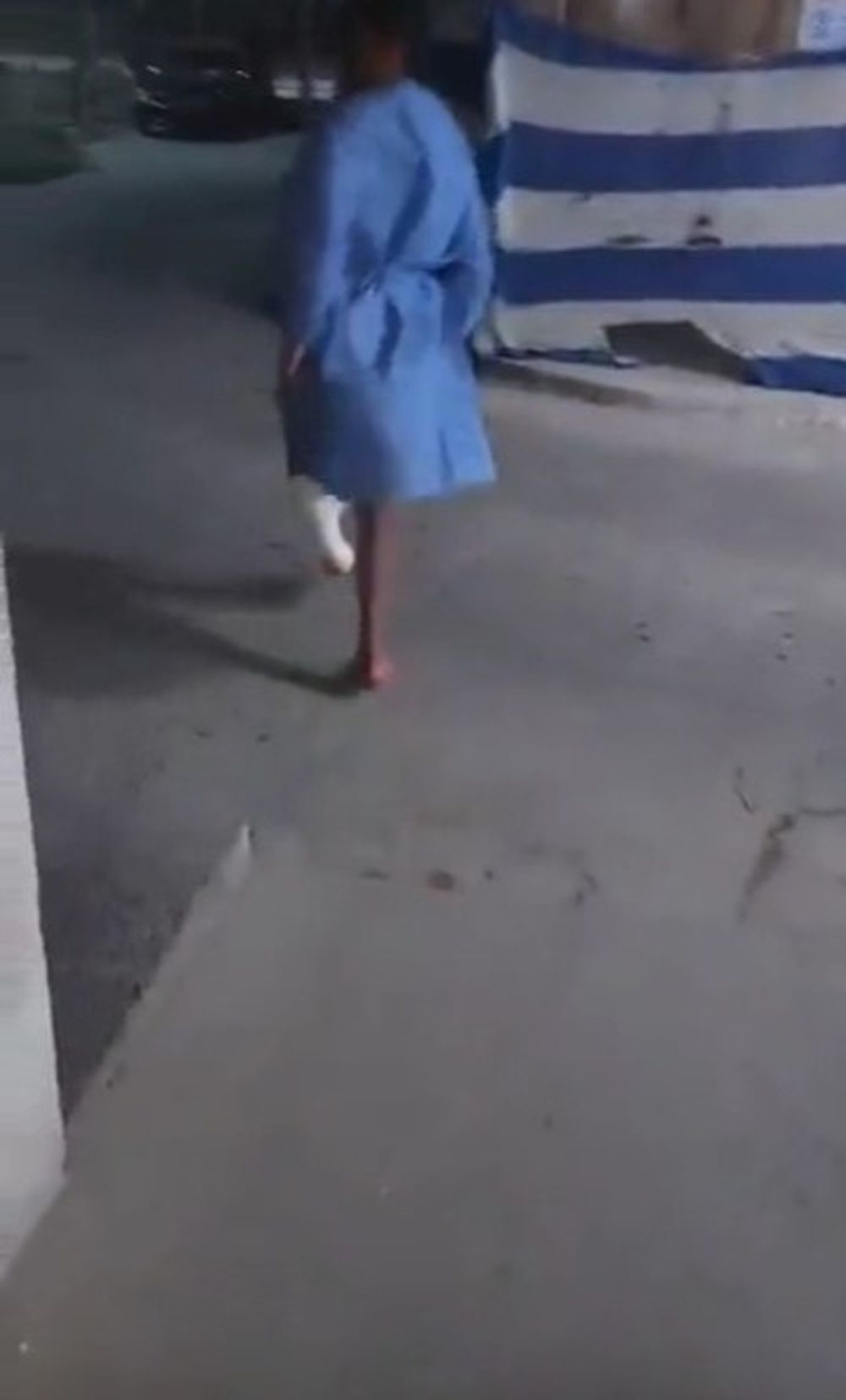 El joven que escapó del hospital saltando en una pierna