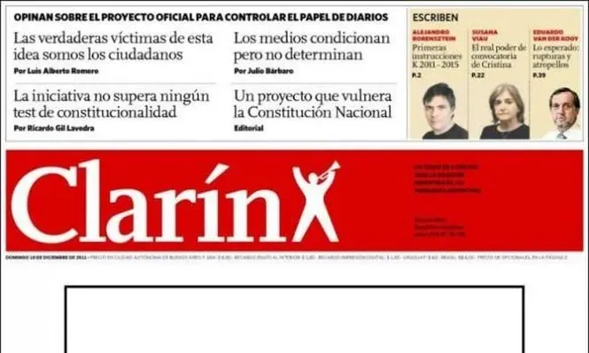 Clarín le responde a CFK con una tapa polémica
