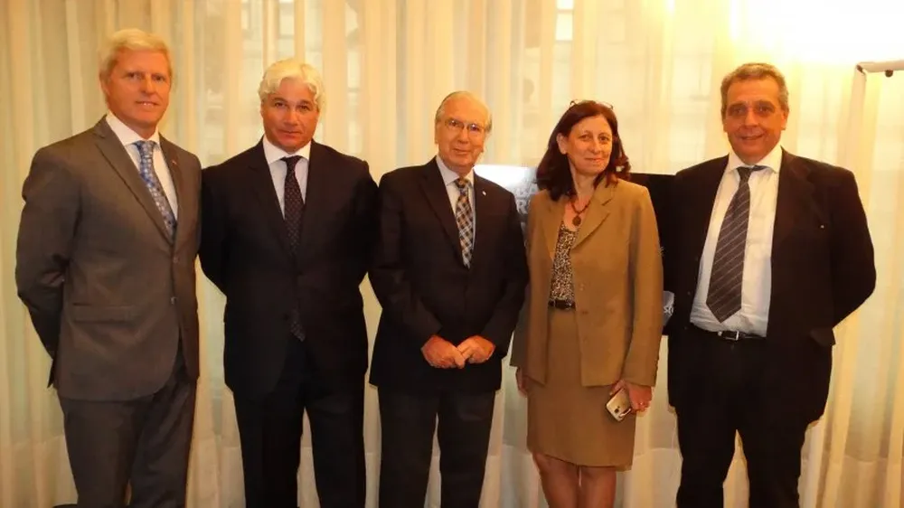 Jorge Colombatti, Álvaro Marotta, Julio Porteiro, Mariela Espino y Roberto Borrelli