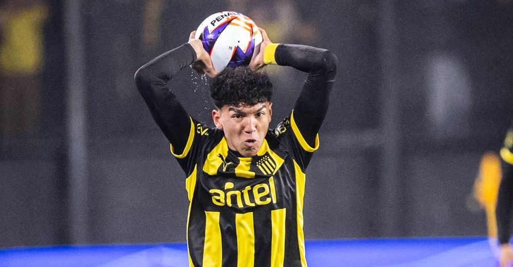 Brian Barboza en el encuentro entre Peñarol y Cerro Largo