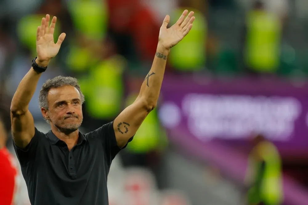 Luis Enrique durante el Mundial