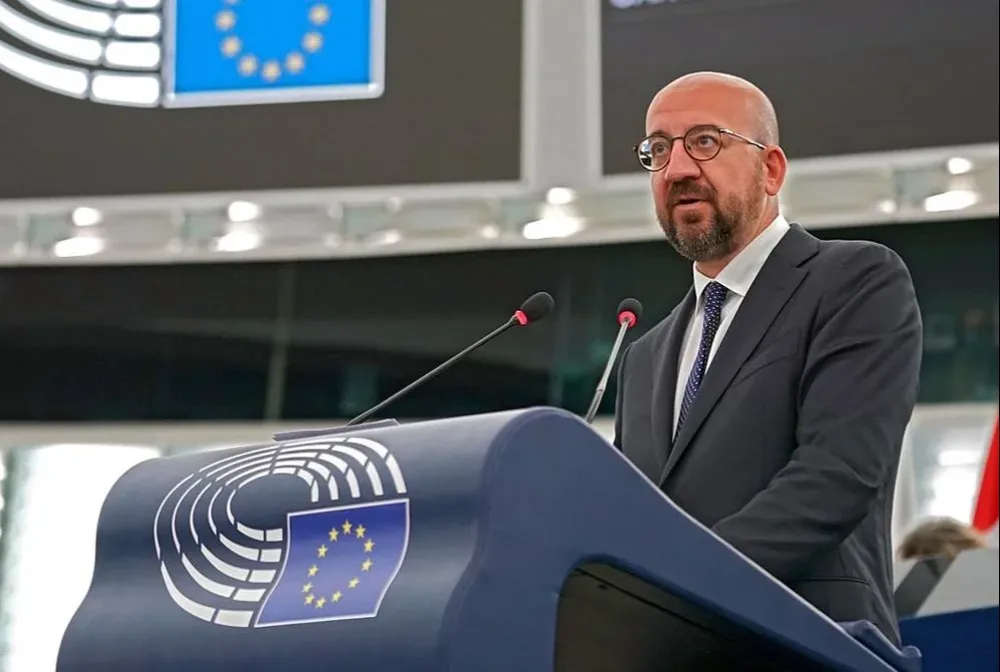 El presidente del Consejo Europeo Charles Michel abrió la reunión virtual con un minuto de silencio “en honor a las víctimas inocentes que perdieron sus vidas en Israel y Palestina”.