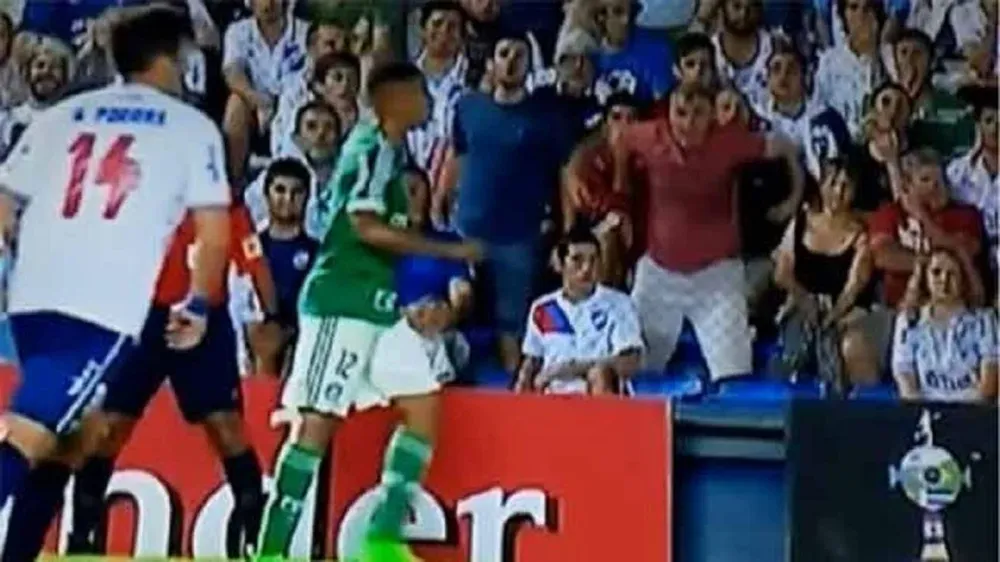 Los gestos racistas del hinca tricolor