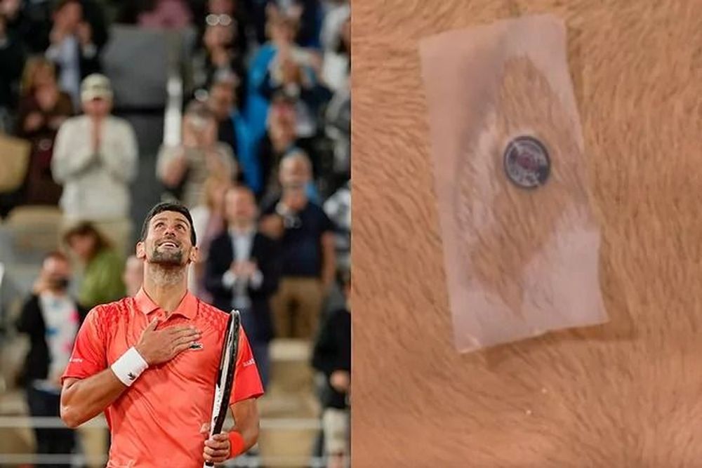 Djokovic y su parche