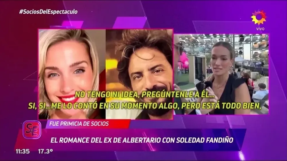 Soledad Fandiño, Claudia Albertario y su ex pareja