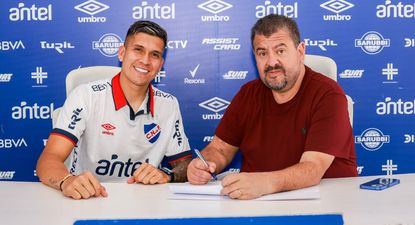 El nuevo jugador que firmó por tres años con Nacional y fue presentado por Flavio Perchman