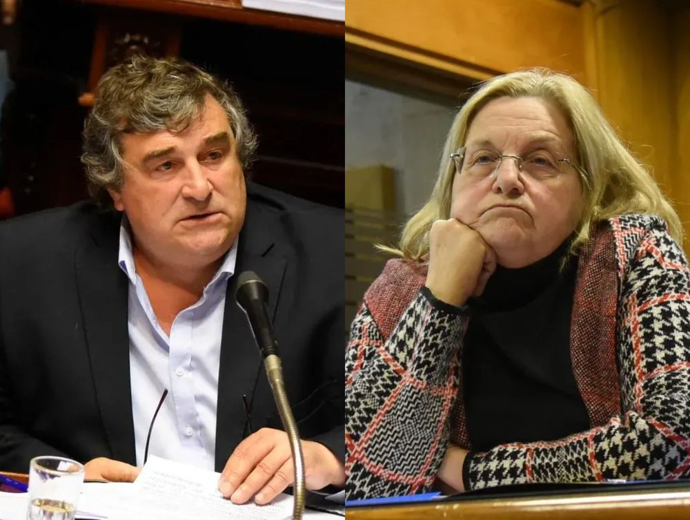 Los senadores del Partido Nacional, Graciela Bianchi y Sergio Botana