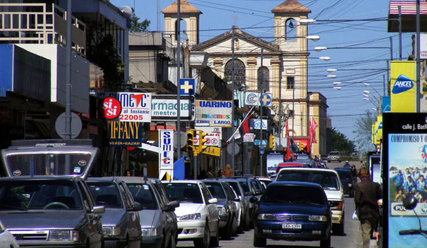 Calle Saravia en Melo. (Archivo)