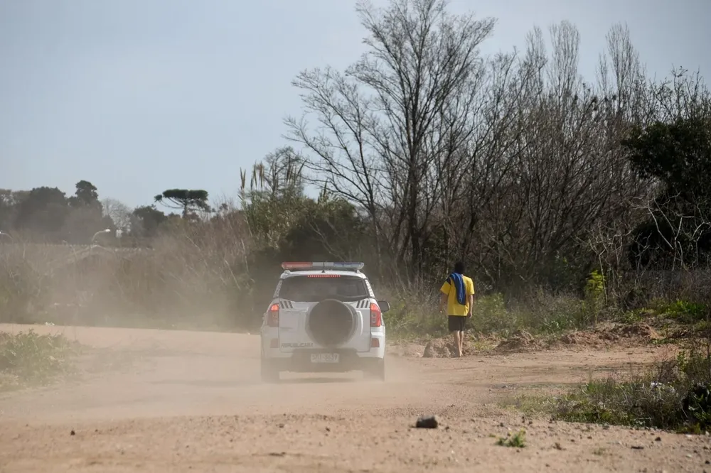 Foto de archivo. Patrullero en barrio Peñarol