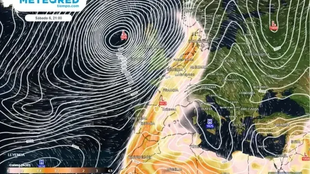 El polvo en suspensión podría llegar hasta los países escandinavos.