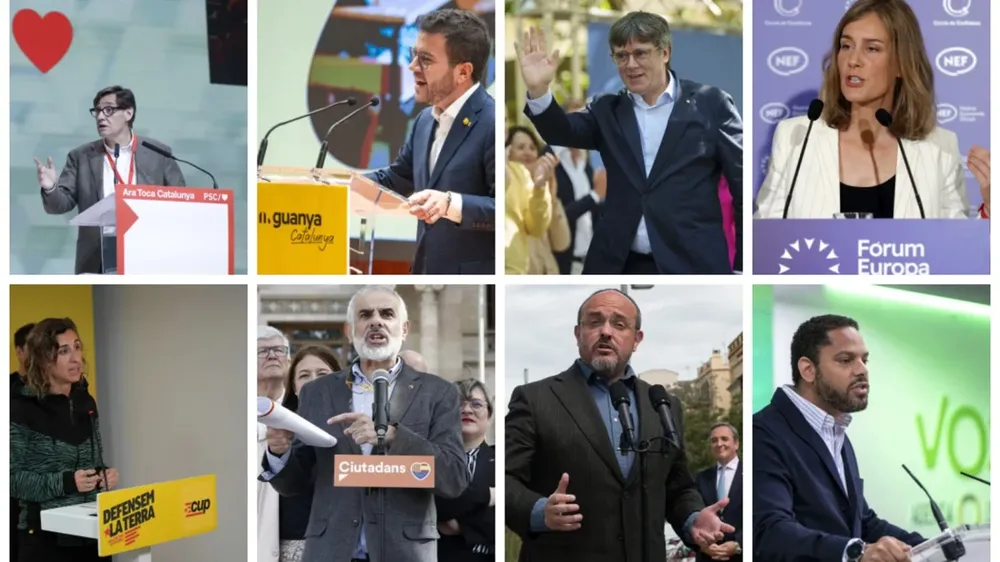 Todos los candidatos de las elecciones en Cataluña