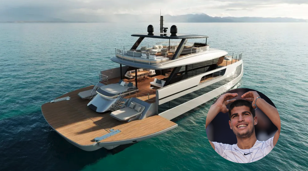 Alcaraz adquirió un yate personalizado de 10 millones de euros.&nbsp;