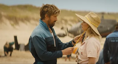 Ryan Gosling is y Emily Blunt en El especialista.