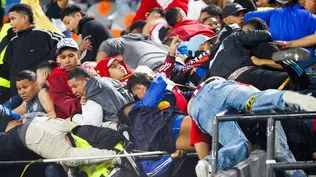 Terror en las tribunas durante un partido que tuvo la participación de un jugador de la selección uruguaya