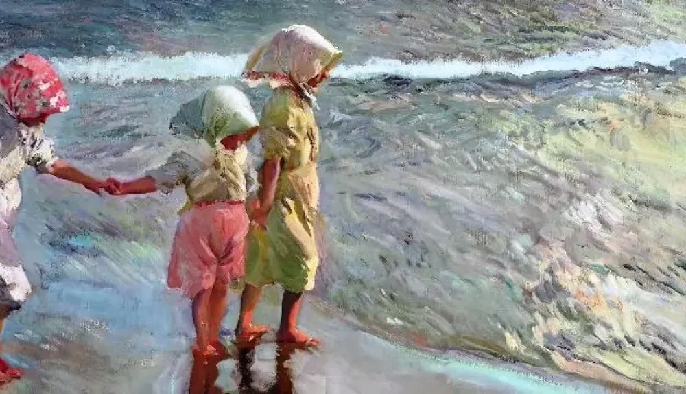 Las tres hermanas en la playa, una de las mejores obras del artista Joaquín Sorolla y Bastida