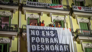 Vigilia y protesta en la Casa Orsola contra el desalojo de Jospe Torrent.