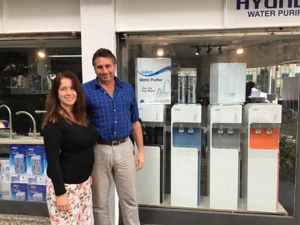 Alejandro Quincke y Andrea Galarraga, de Purificadores UY