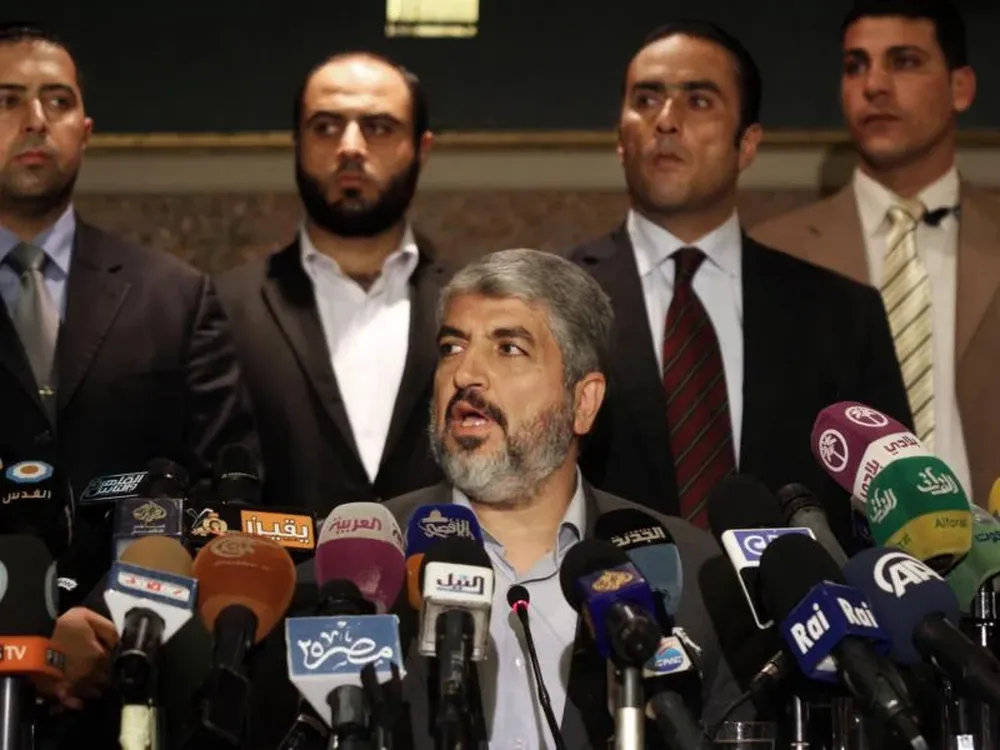 El líder del movimiento islamista palestino Hamás, Jaled Meshal