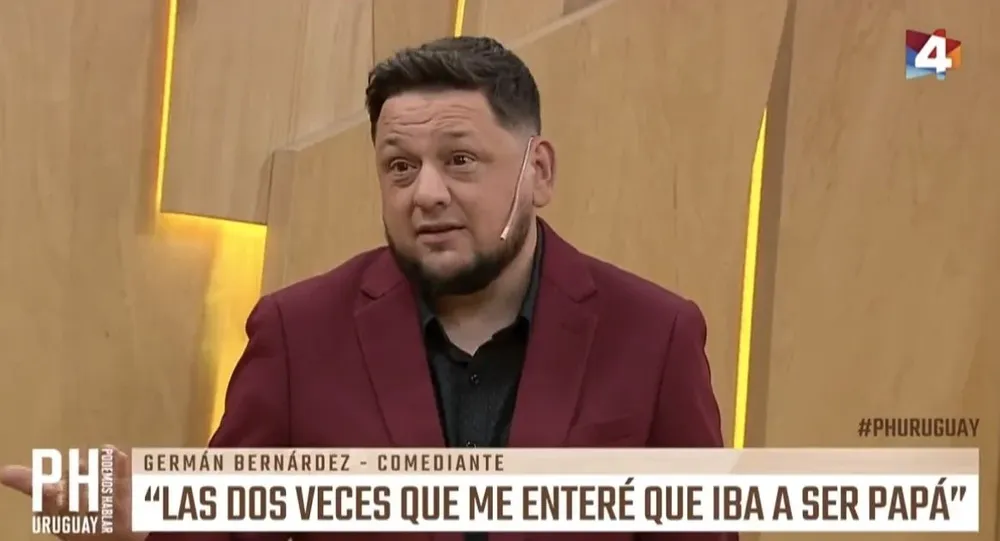 El comediante Germán Bernadéz en el punto de encuentro